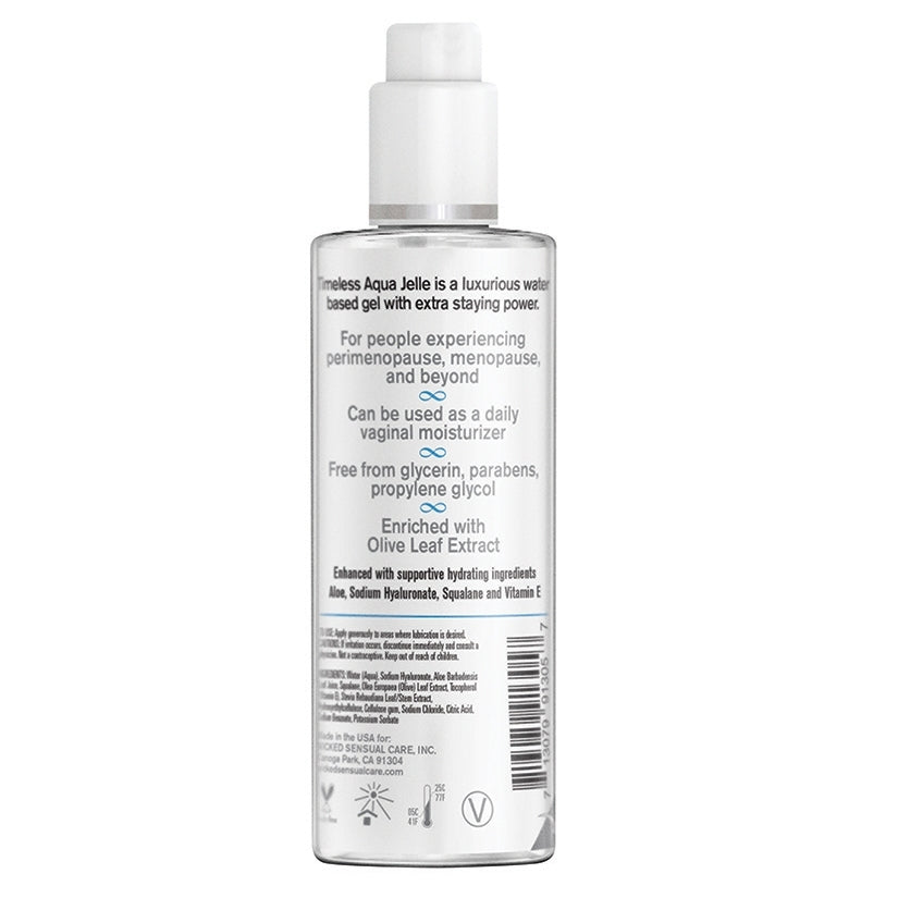 Wicked Simply Timeless Aqua Jelle Water-Based Gel Lubricant 4oz - Image 2
