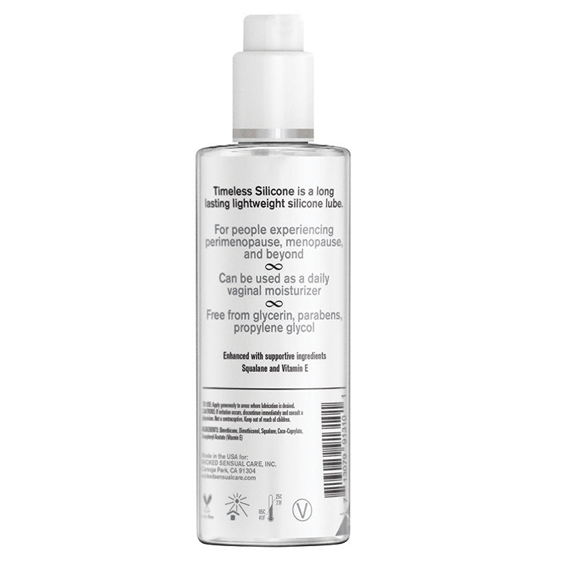 Wicked Simply Timeless Silicone Based Lubricant 4oz - Image 2
