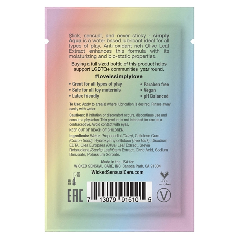 Wicked Sensual Simply Aqua Special Edition Foil Pack 3ml - Image 2