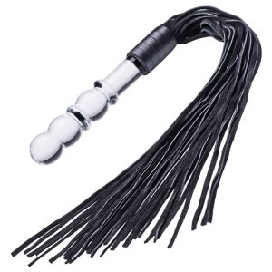 Prisms Lingam Glass Dildo Flogger