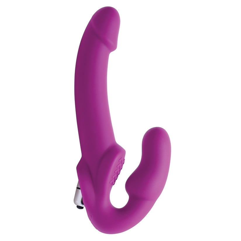 Strap U Evoke Vibrating Strapless Silicone Strap On Dildo - Image 2