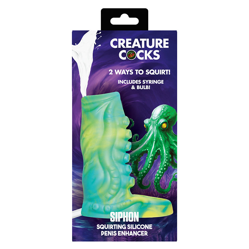 Creature Cocks Siphon Squirting Silicone Penis Enhancer