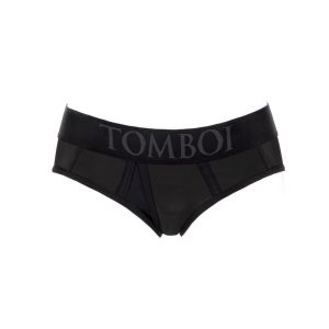 SpareParts Tomboi Cover Brief Style Underwear Harness Nylon Black/Black XXS