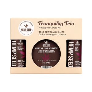 Earthly Body Hemp Seed Massage in a Box Gift Set Skinny Dip