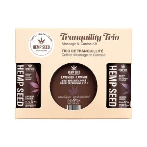 Earthly Body Hemp Seed Massage in a Box Gift Set Lavender