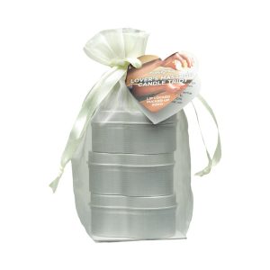 Earthly Body Hemp Seed Valentine Candle Trio: XOXO, Lip Locked, Pucker Up